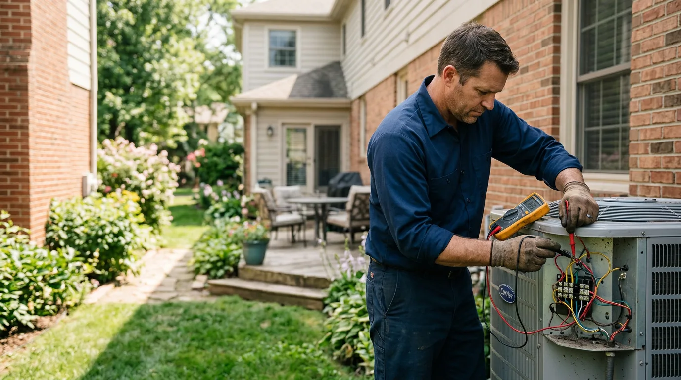 HVAC technician working near Ogdensburg, WI